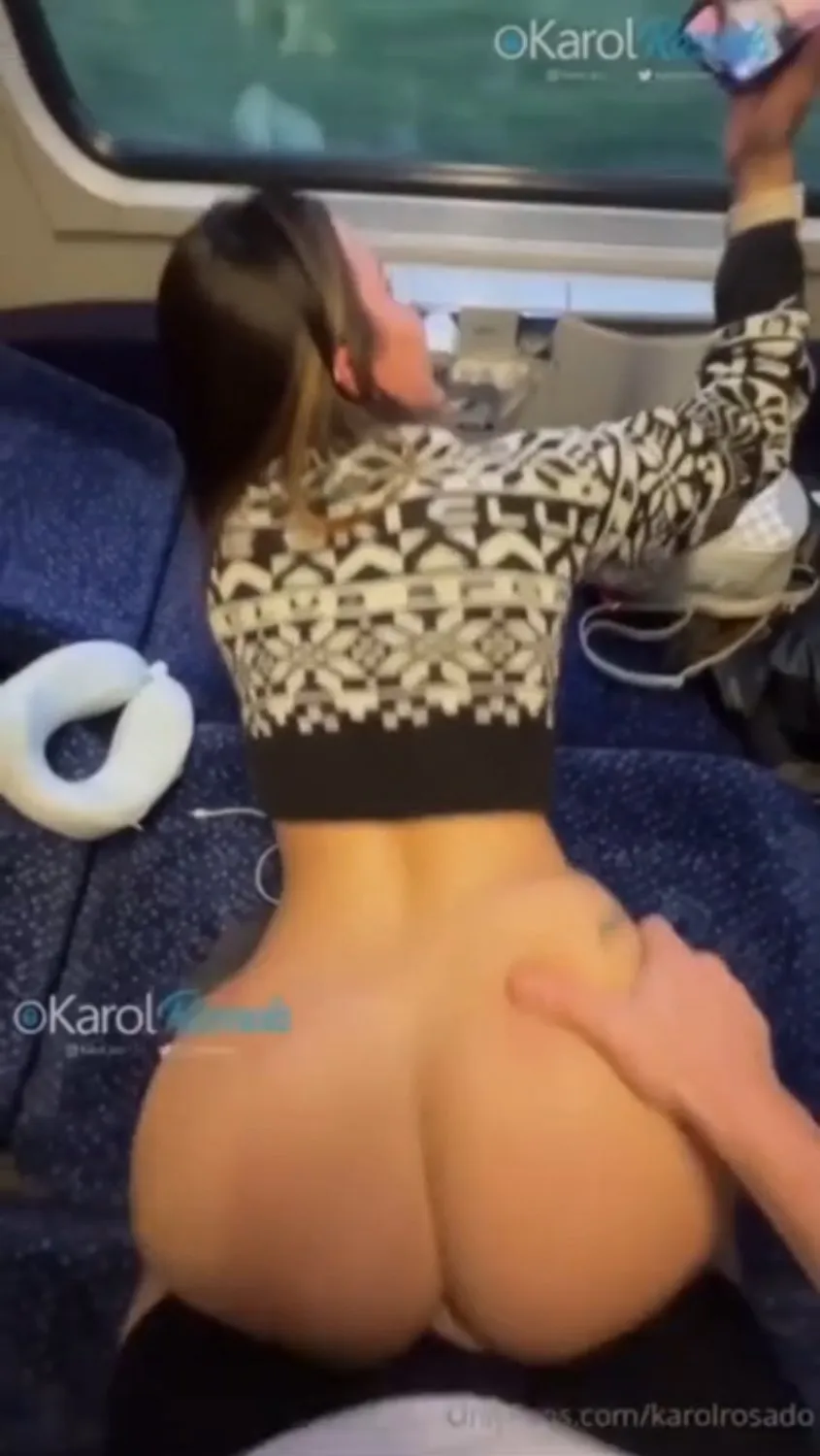 She’s a Total Slut Taking Big Risks on a Public Train