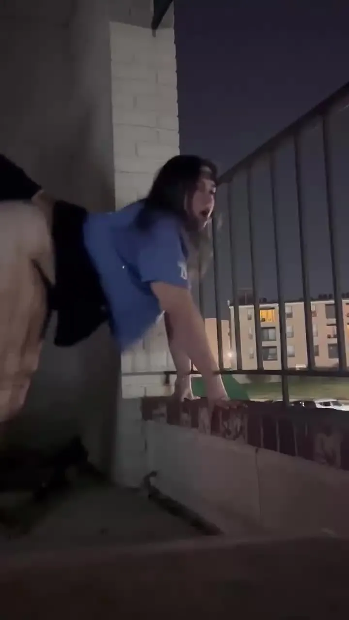 dude raw dogs local slut on stairwell in sketchy ass tower block