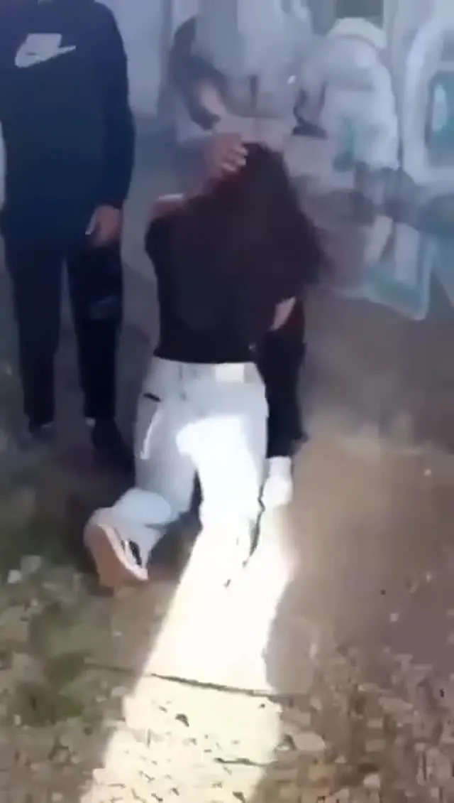 one lucky guy gets sucked while others wait their turn in abandoned complex